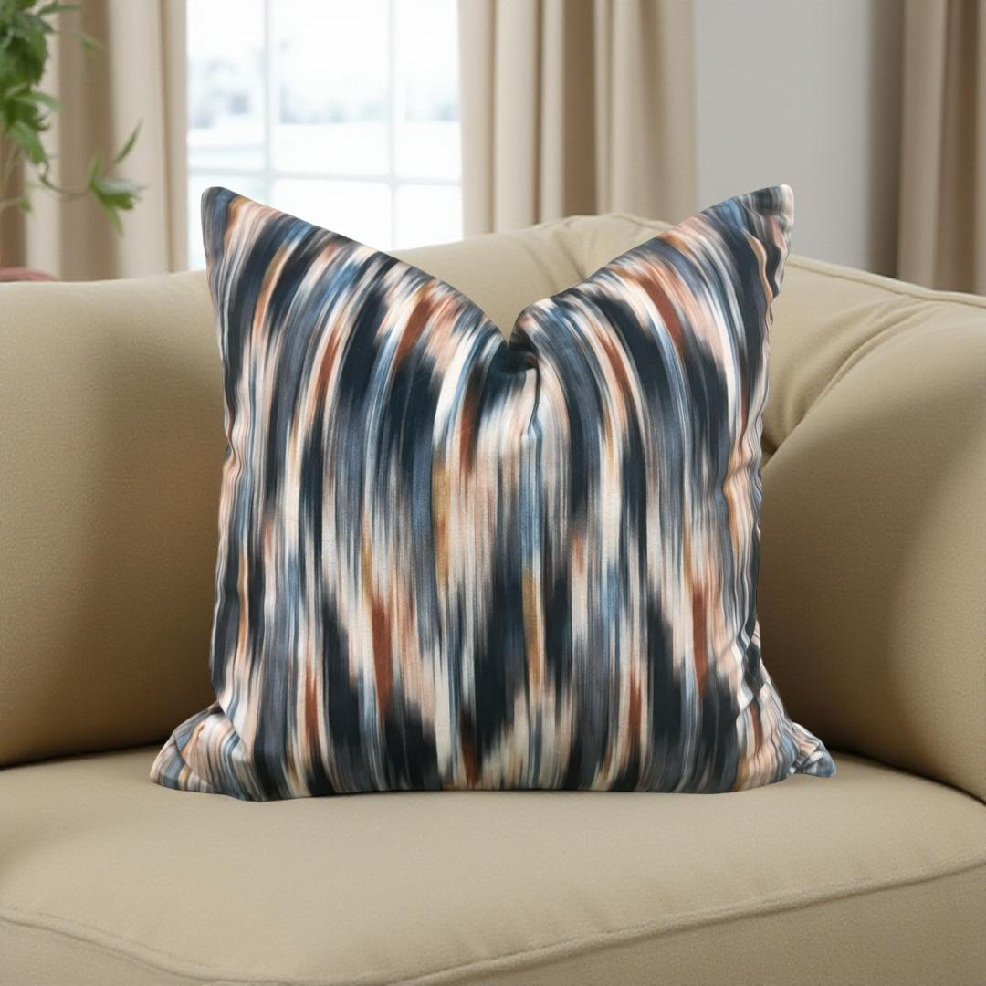 Melange Multi 18X18" Knife Edge Decorative Throw Pillow