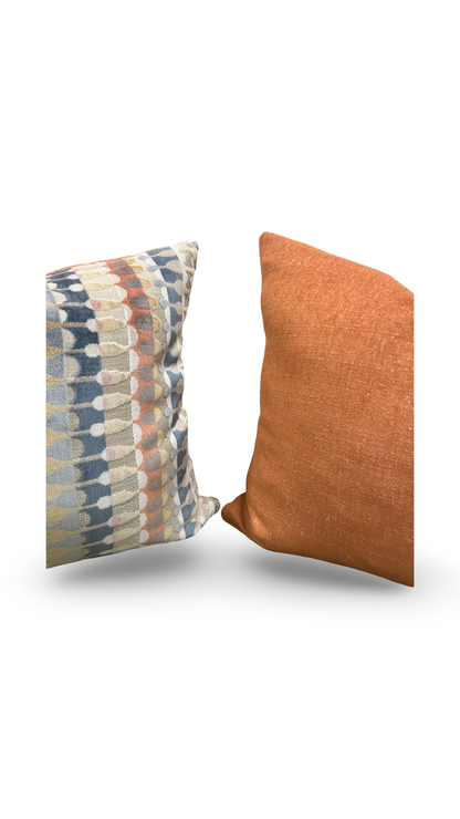 Orpheus Multi 18X18" Knife Edge Decorative Throw Pillow