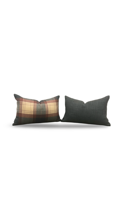 Sandra Jordan Lumbar Pillow Rosemary Armaretto 12x18" Knife Edge Cover