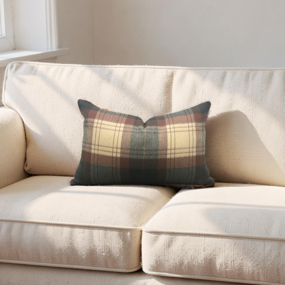 Sandra Jordan Lumbar Pillow Rosemary Armaretto 12x18" Knife Edge Cover