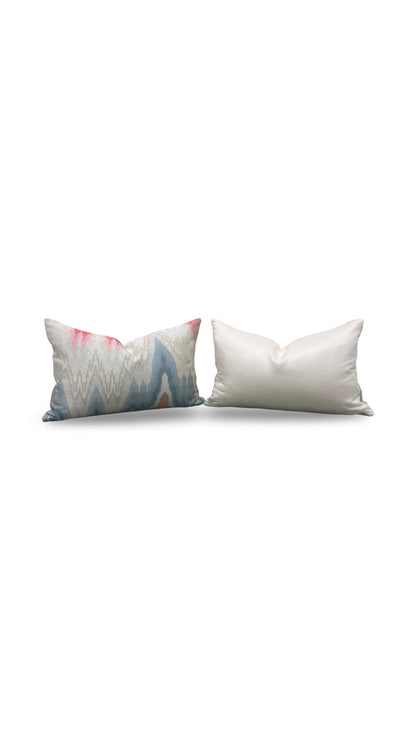 Scalamandre Lumbar Pillow Bargello Bloom 12x18" Knife Edge Cover