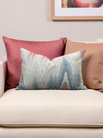 Scalamandre Lumbar Pillow Bargello Bloom 12x18" Knife Edge Cover