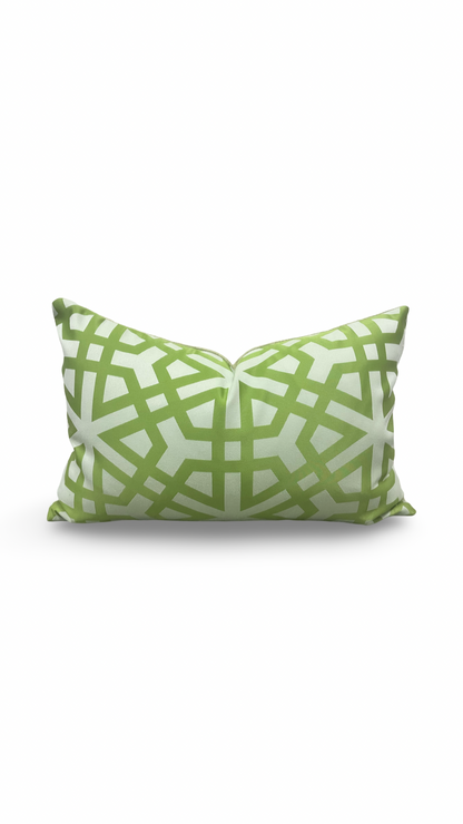 Lisbon Weave Palm 12X18" Knife Edge Decorative Lumbar Pillow