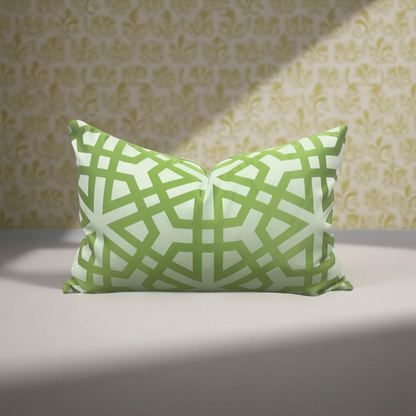 Lisbon Weave Palm 12X18" Knife Edge Decorative Lumbar Pillow
