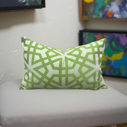 Lisbon Weave Palm 12X18" Knife Edge Decorative Lumbar Pillow