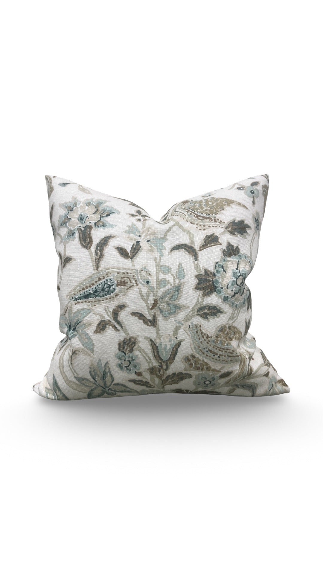 Schumacher Decorative Pillow Camberwell Vase 20x20" Knife Edge Cover
