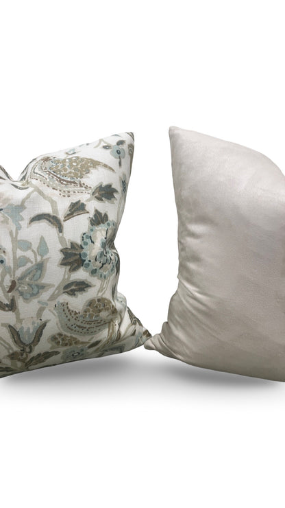 Schumacher Decorative Pillow Camberwell Vase 20x20" Knife Edge Cover