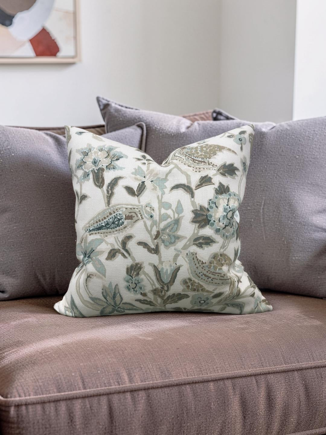 Schumacher Decorative Pillow Camberwell Vase 20x20" Knife Edge Cover