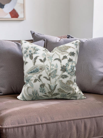 Schumacher Decorative Pillow Camberwell Vase 20x20" Knife Edge Cover