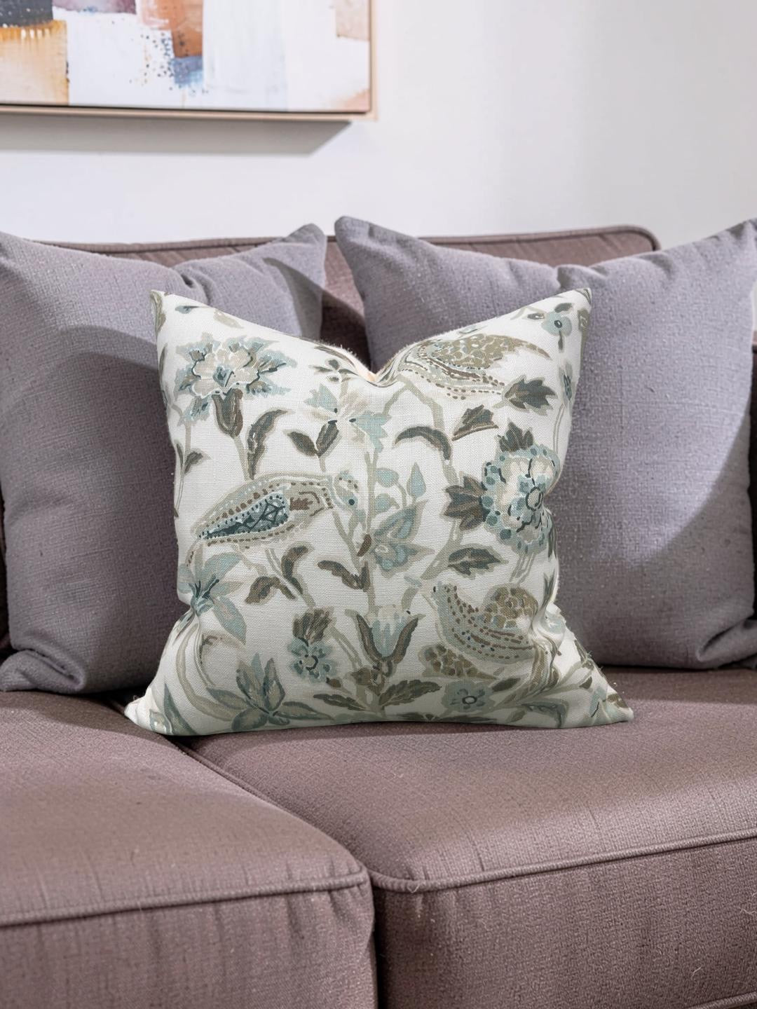 Schumacher Decorative Pillow Camberwell Vase 20x20" Knife Edge Cover
