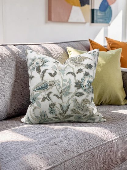 Schumacher Decorative Pillow Camberwell Vase 20x20" Knife Edge Cover
