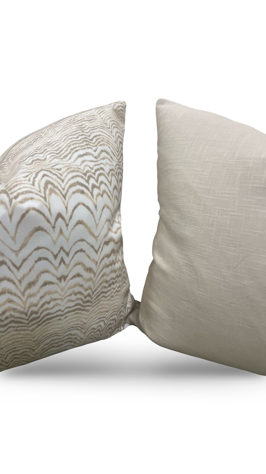 Schumacher Fabric Ink Wave 22x22" Knife Edge Decorative Throw Pillow