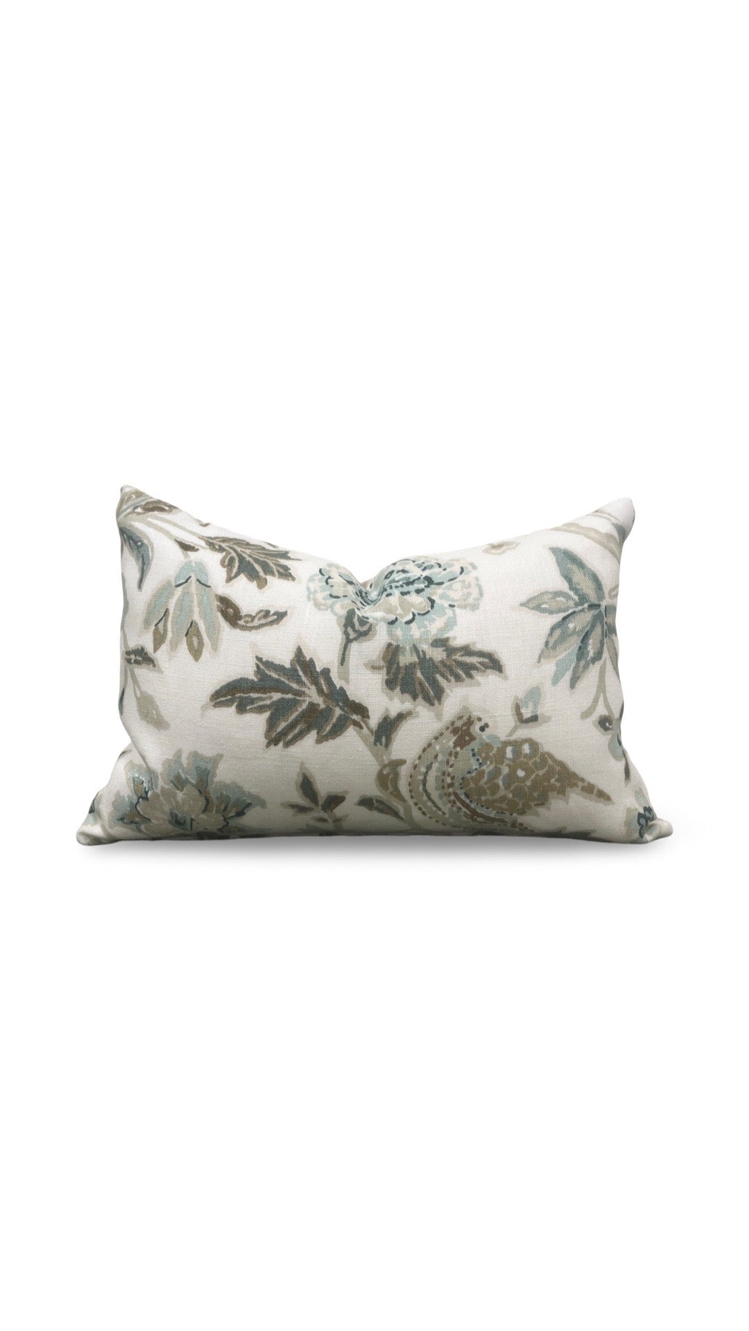 Schumacher Lumbar Pillow Camberwell Vase 12x18" Knife Edge Cover