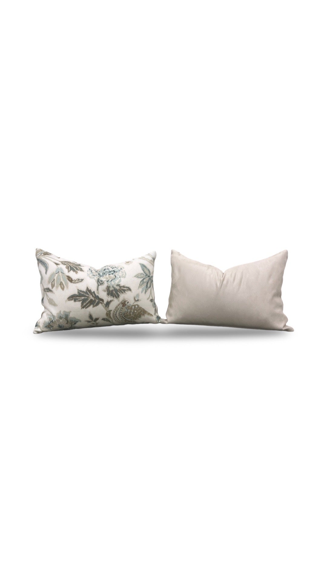 Schumacher Lumbar Pillow Camberwell Vase 12x18" Knife Edge Cover