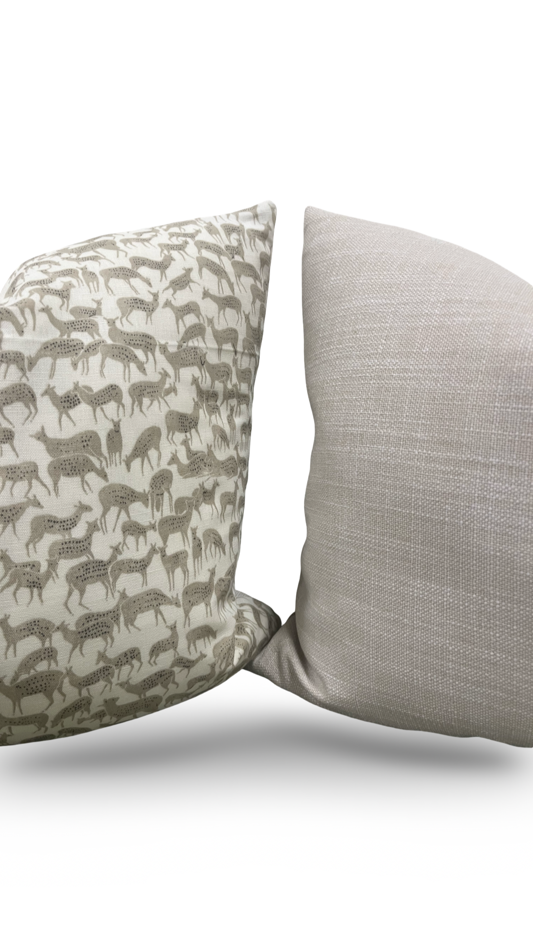 Decorative Pillow Fauna Natural 18x18" Knife Edge Cover