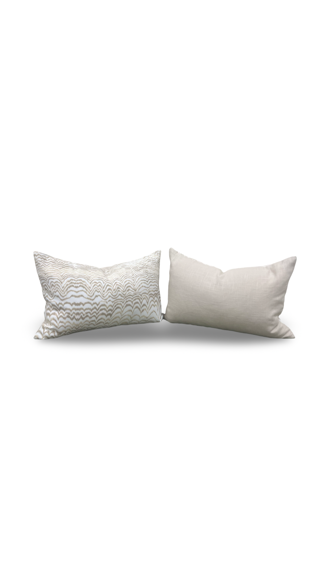 Schumacher Ink Wave 12x18" Knife Edge Decorative Lumbar Pillow
