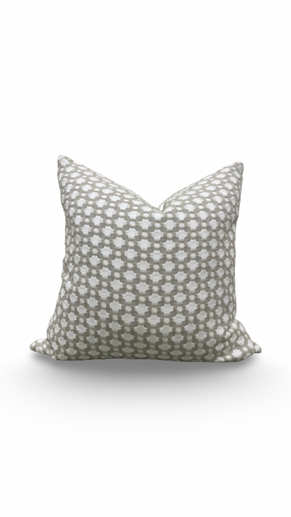 Decorative Pillow Betwixt Stone White 22x22" Knife Edge Cover