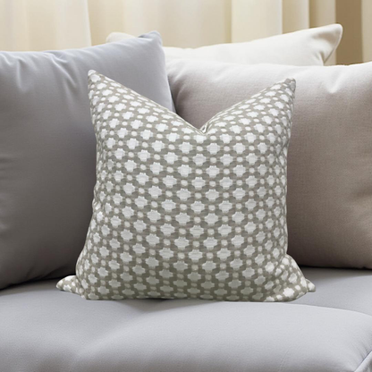 Decorative Pillow Betwixt Stone White 22x22" Knife Edge Cover