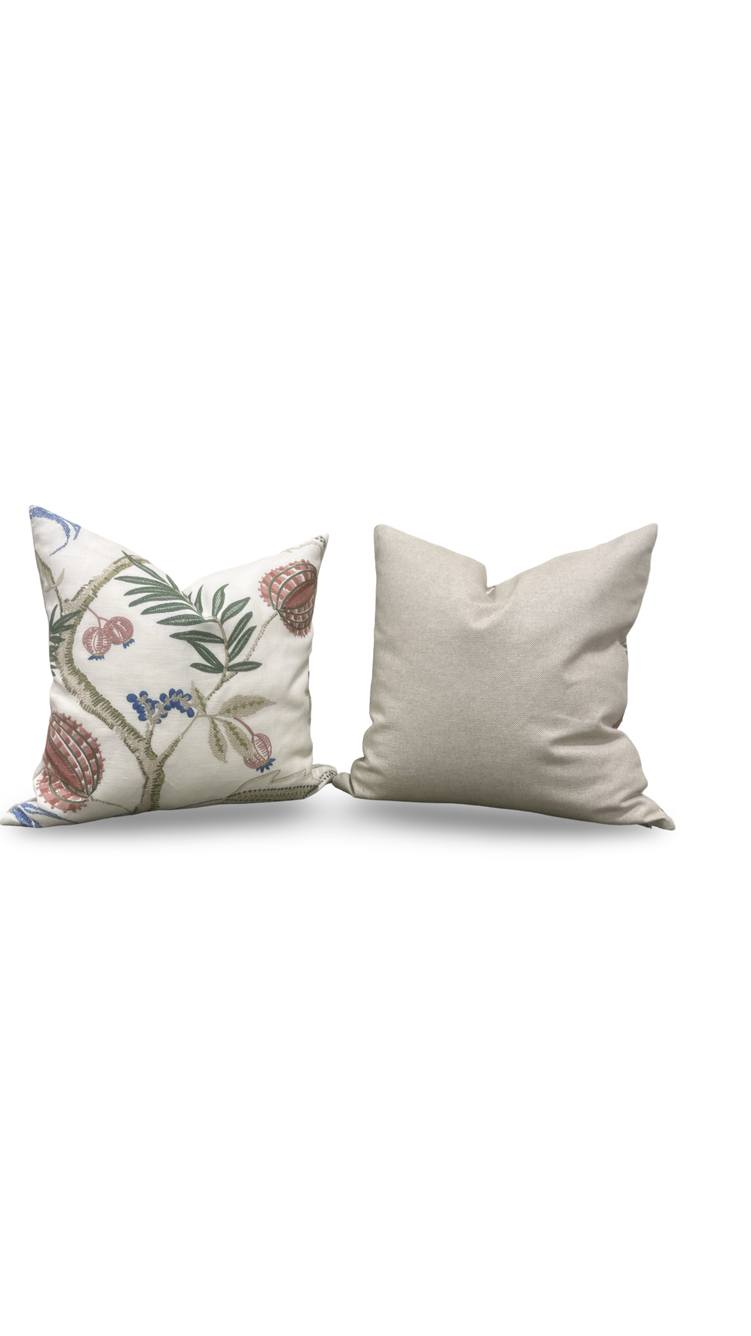 Stroheim Decorative Pillow Magalia Coral Bells 20x20" Knife Edge Cover