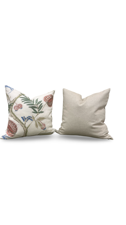 Stroheim Decorative Pillow Magalia Coral Bells 20x20" Knife Edge Cover