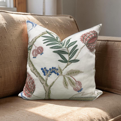 Stroheim Decorative Pillow Magalia Coral Bells 20x20" Knife Edge Cover