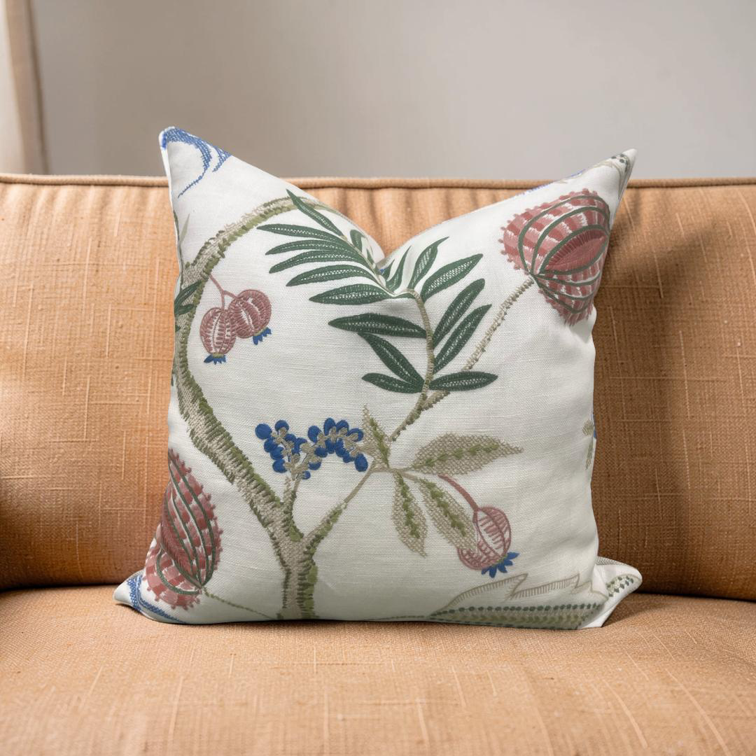 Stroheim Decorative Pillow Magalia Coral Bells 20x20" Knife Edge Cover