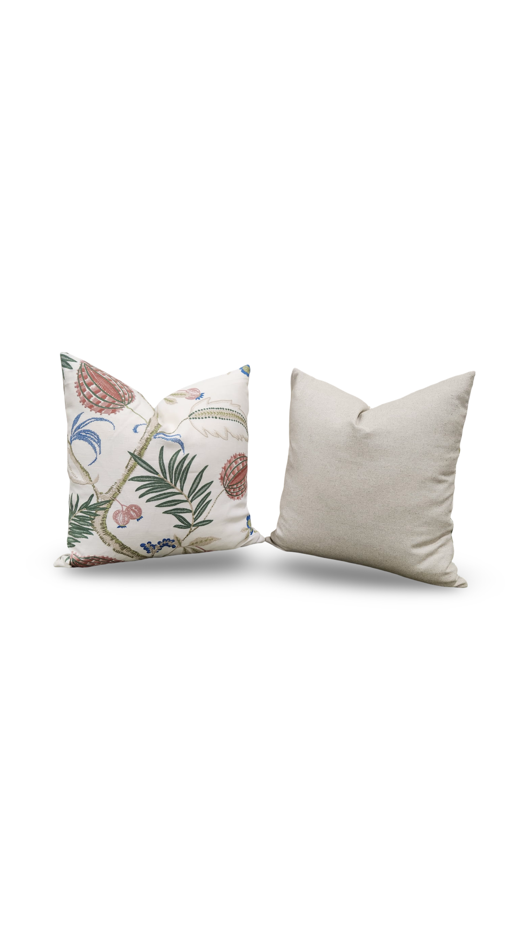 Stroheim Decorative Pillow Magalia Coral Bells 22x22" Knife Edge Cover
