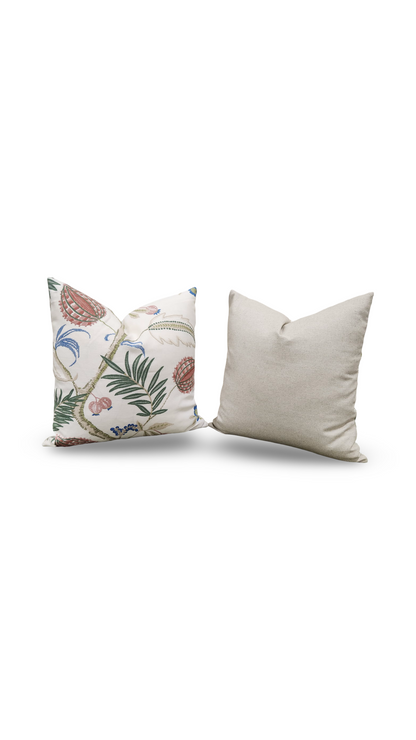 Stroheim Decorative Pillow Magalia Coral Bells 22x22" Knife Edge Cover