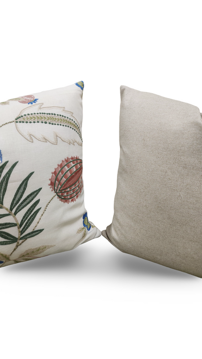 Stroheim Decorative Pillow Magalia Coral Bells 22x22" Knife Edge Cover