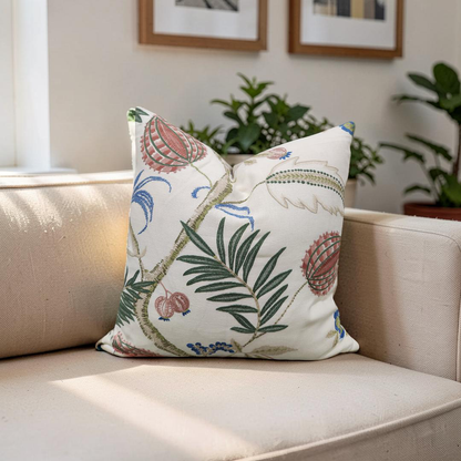 Stroheim Decorative Pillow Magalia Coral Bells 22x22" Knife Edge Cover