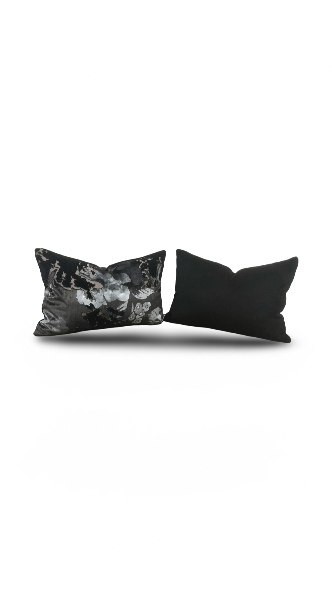 Abloom Shadow 12x18" Knife Edge Decorative Lumbar Pillow