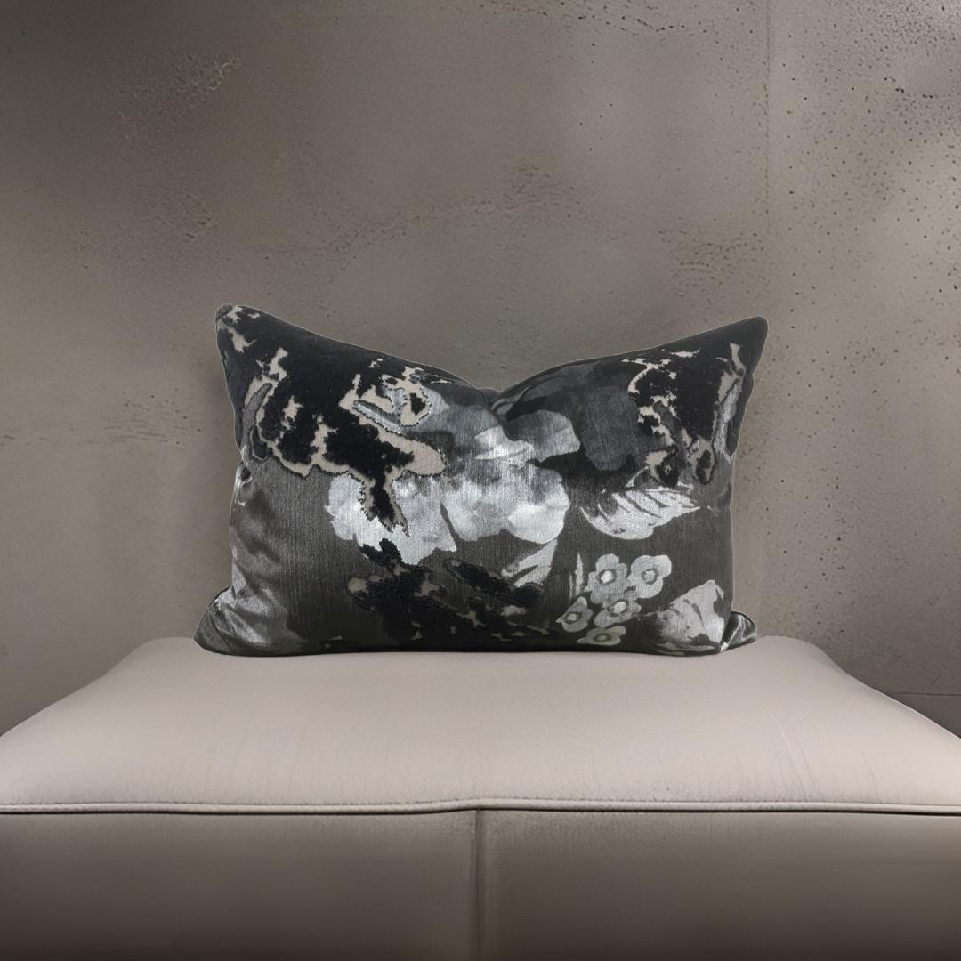 Abloom Shadow 12x18" Knife Edge Decorative Lumbar Pillow