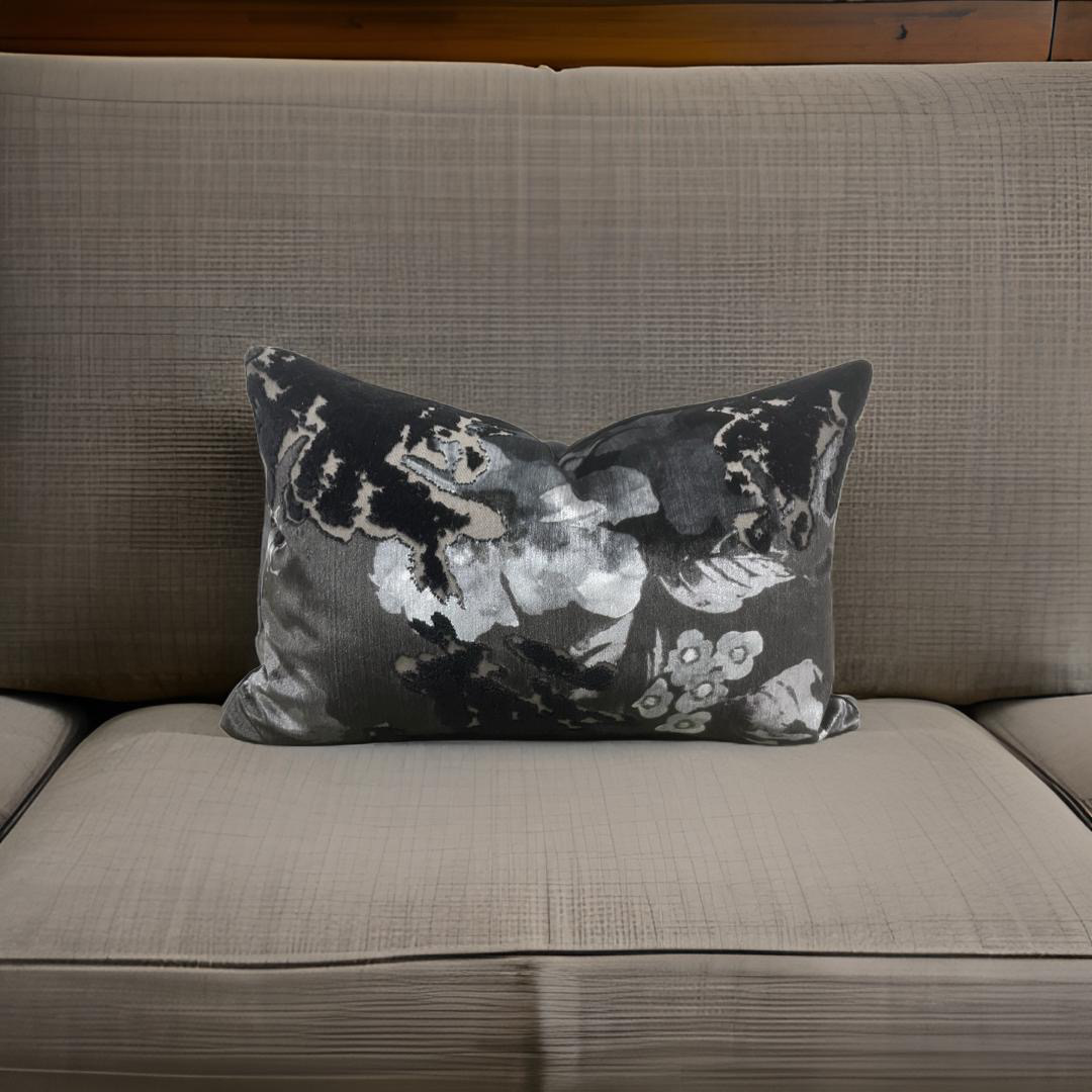 Abloom Shadow 12x18" Knife Edge Decorative Lumbar Pillow