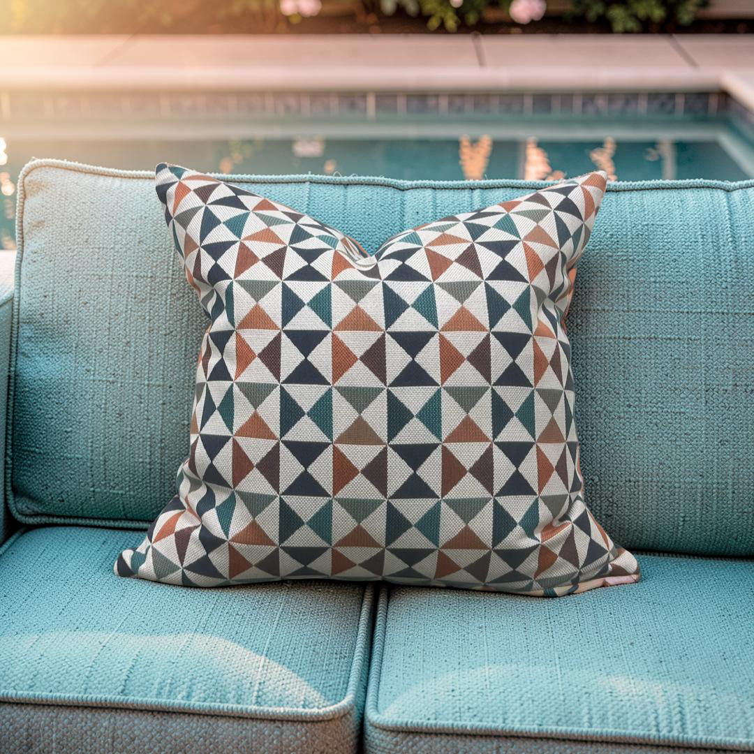 Outdoor Decorative Pillow Array Caribbean Knife Edge Cover