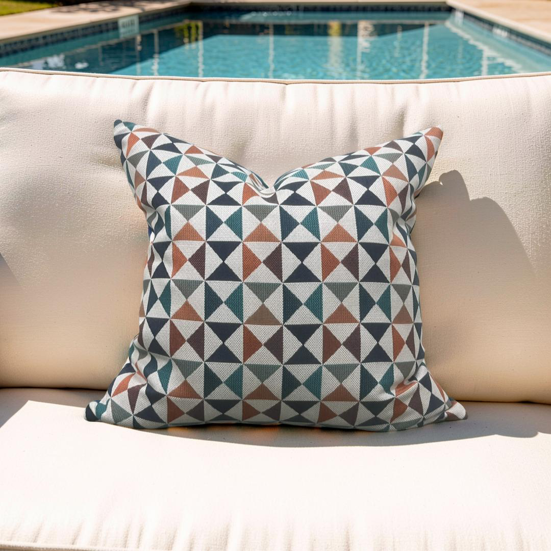 Outdoor Decorative Pillow Array Caribbean Knife Edge Cover