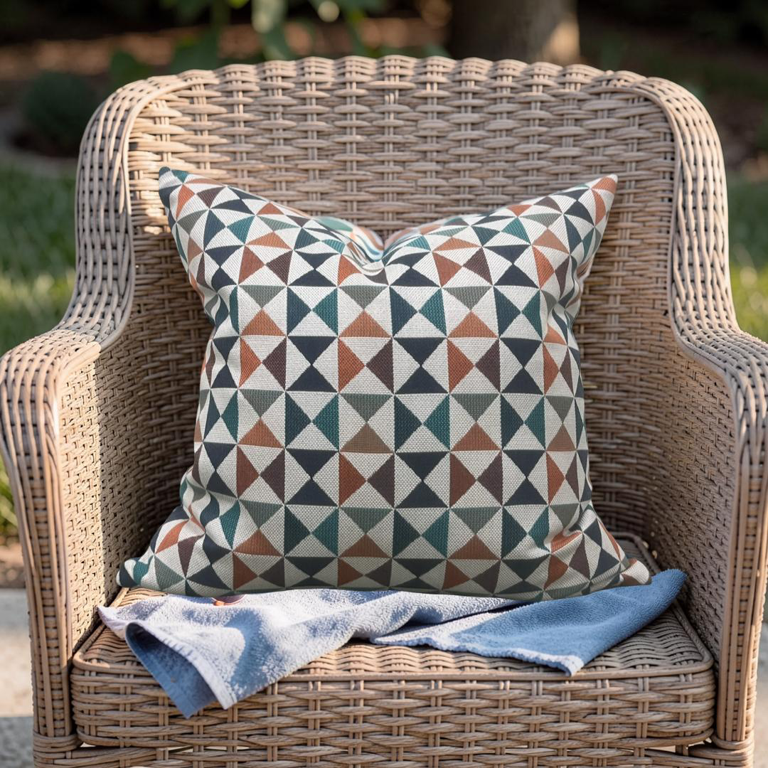 Outdoor Decorative Pillow Array Caribbean Knife Edge Cover