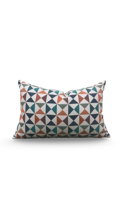 Outdoor Lumbar Pillow Array Caribbean Knife Edge Cover