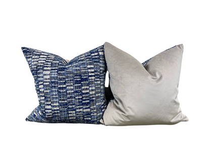 Switchback Royal 22x22" Decorative Pillow