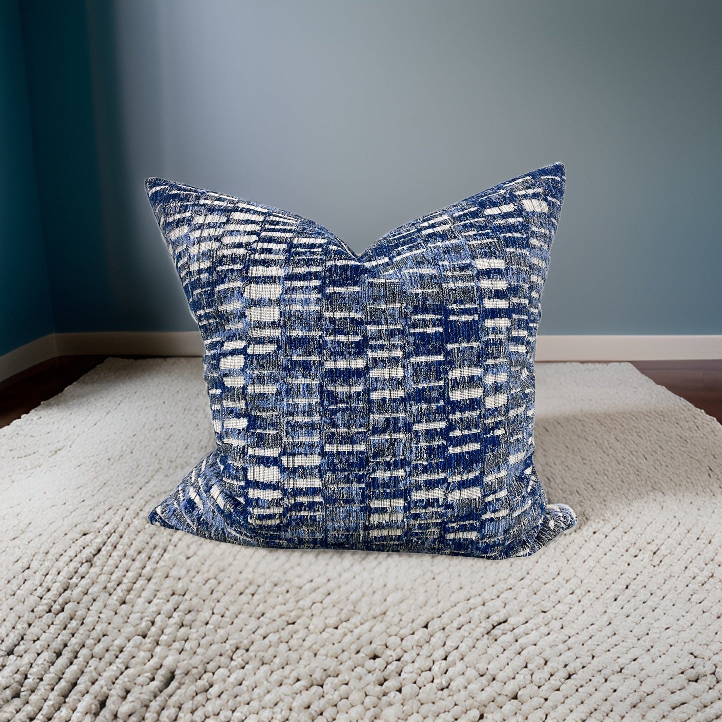 Switchback Royal 22x22" Decorative Pillow