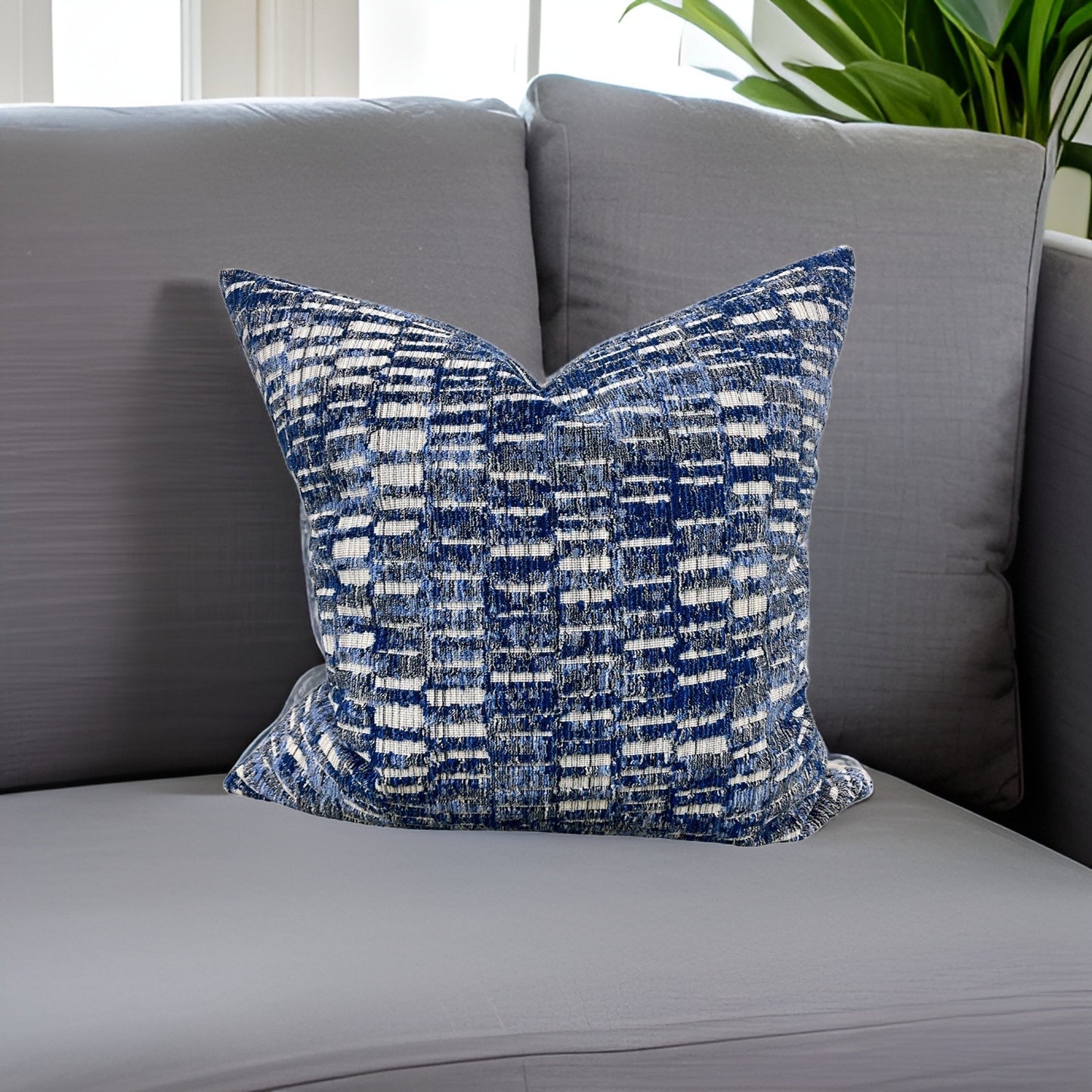 Switchback Royal 22x22" Decorative Pillow