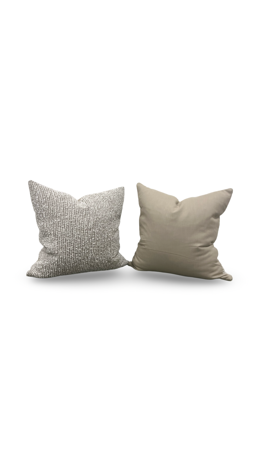 Wool Boucle Decorative Pillow Killarney Hickory 20x20" Knife Edge Cover