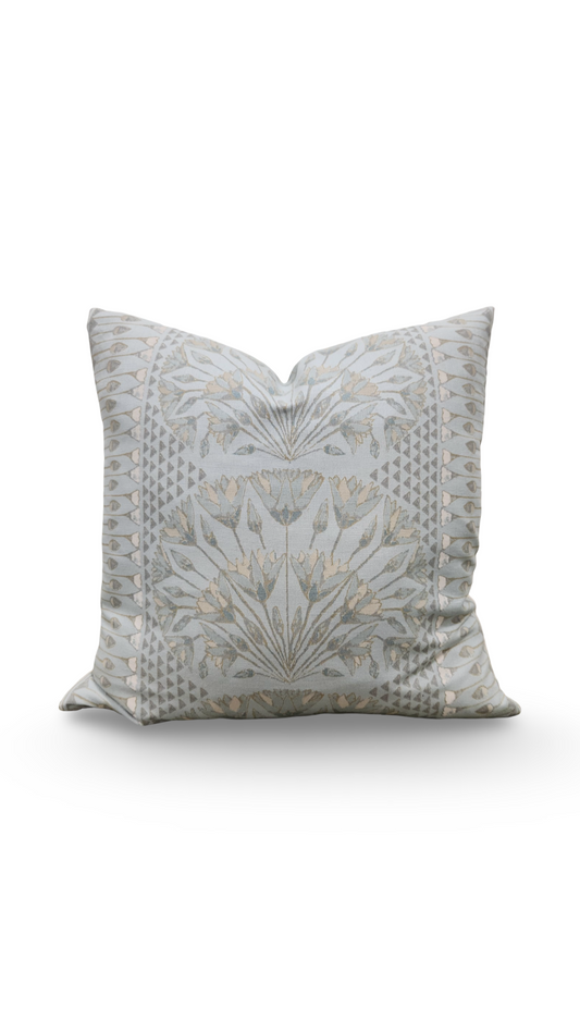 Decorative Pillow Cairo Spa Blue 20x20" Knife Edge Cover