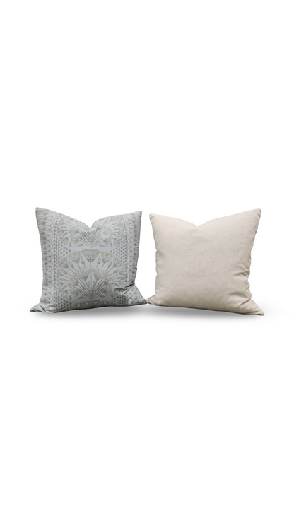 Decorative Pillow Cairo Spa Blue 20x20" Knife Edge Cover