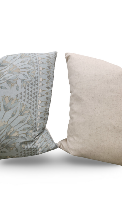 Decorative Pillow Cairo Spa Blue 20x20" Knife Edge Cover