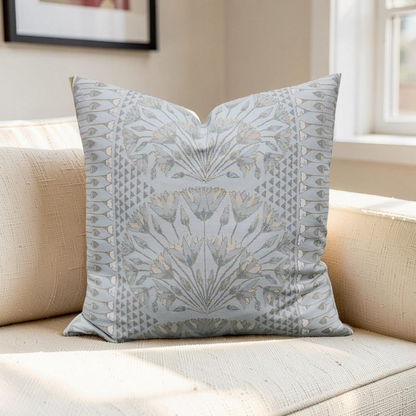 Decorative Pillow Cairo Spa Blue 20x20" Knife Edge Cover