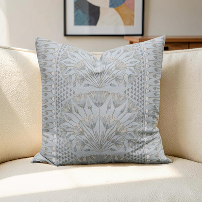 Decorative Pillow Cairo Spa Blue 20x20" Knife Edge Cover
