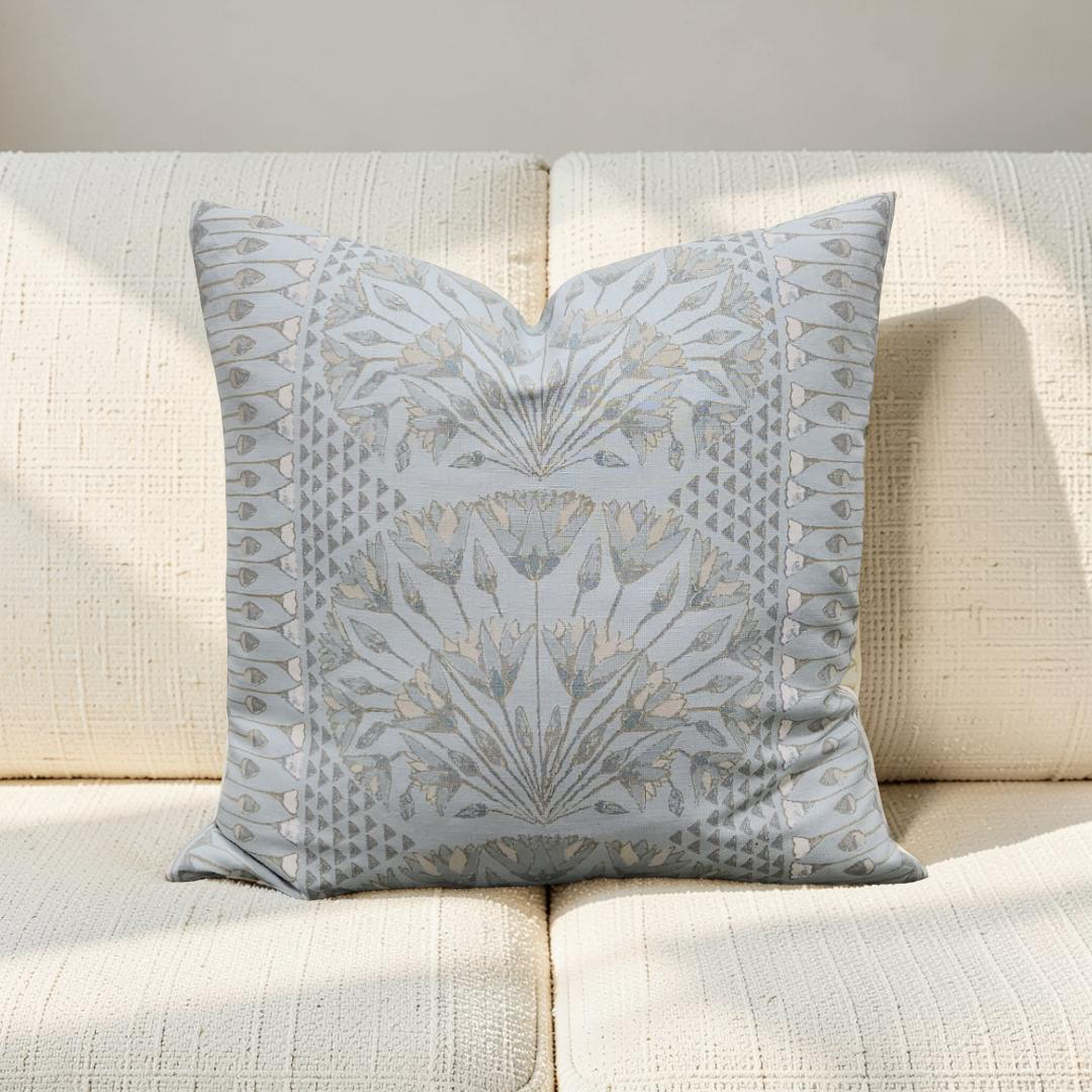 Decorative Pillow Cairo Spa Blue 20x20" Knife Edge Cover