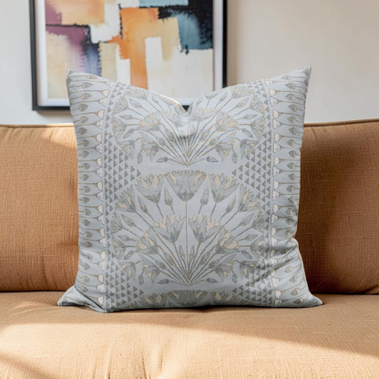 Decorative Pillow Cairo Spa Blue 20x20" Knife Edge Cover