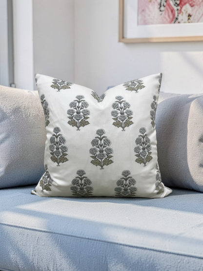 Thibaut Decorative Pillow Audrey Grey 20x20" Knife Edge Cover
