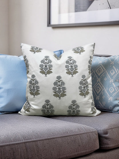 Thibaut Decorative Pillow Audrey Grey 20x20" Knife Edge Cover